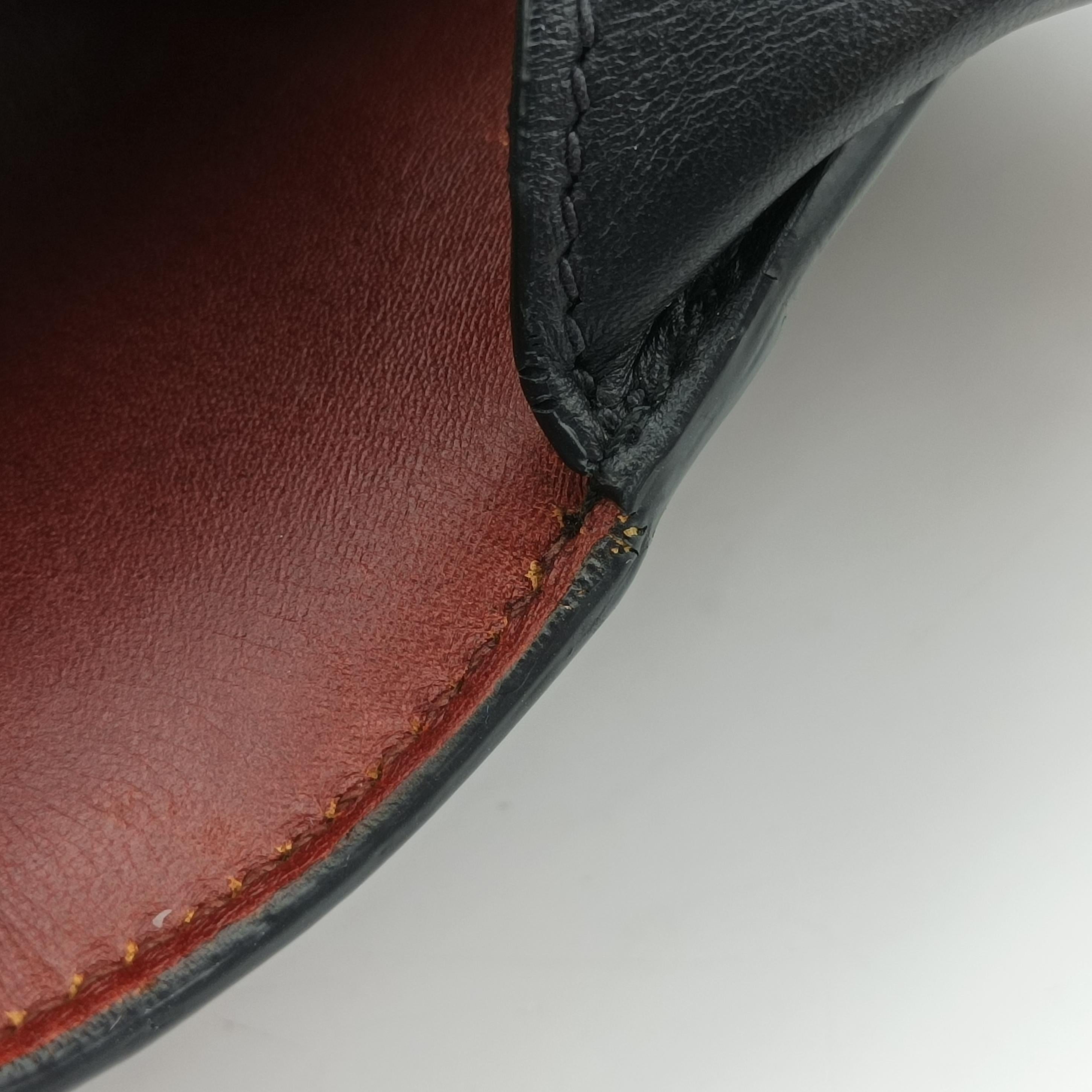 Pre-owned Prada Animalier Cahier Lions Head Brown×black Leather 1BD089 shoulderbag | stylenewstar