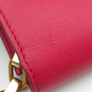 Pre-owned Louis Vuitton Pochette Louise GM Red leather M94647 shoulderbag | stylenewstar