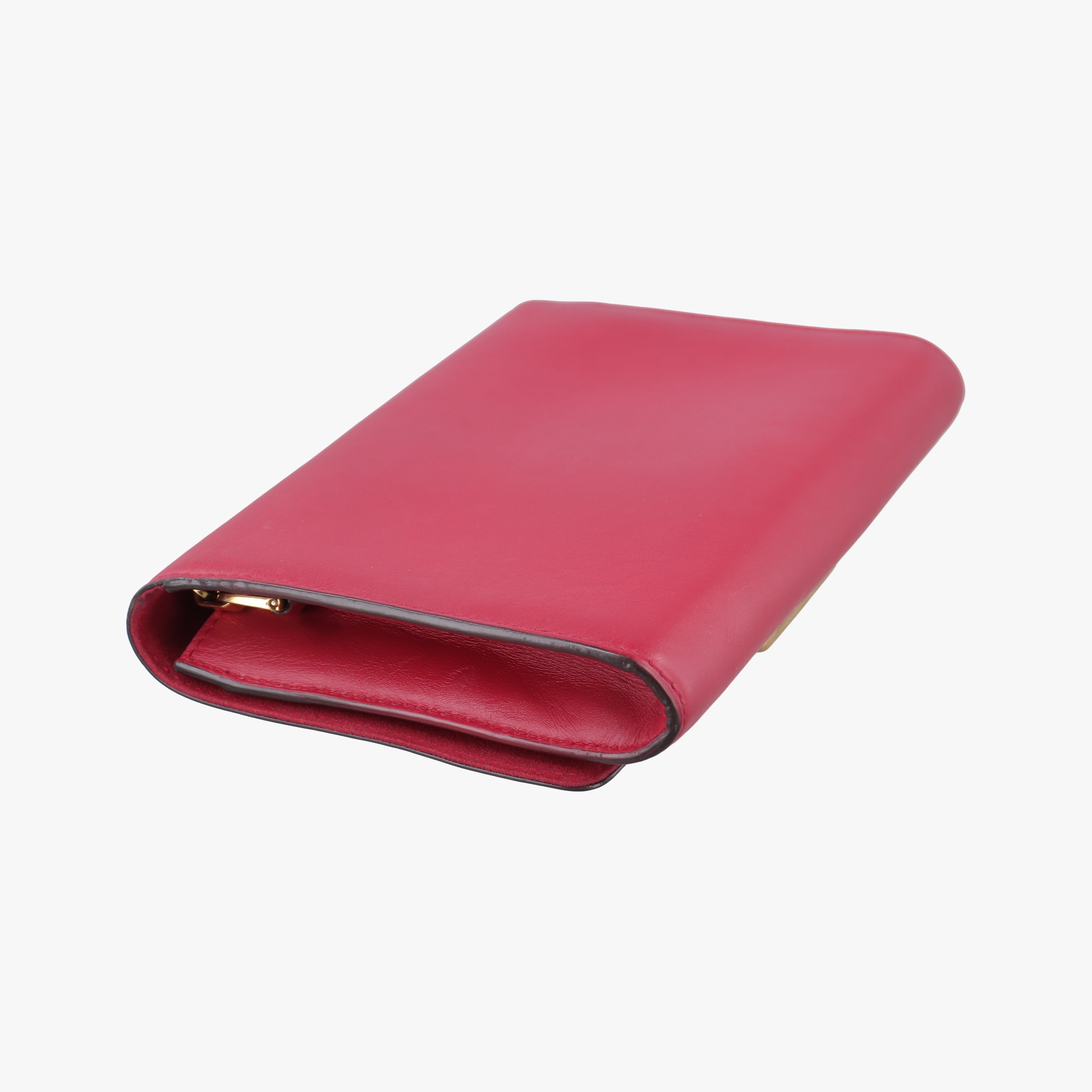 Pre-owned Louis Vuitton Pochette Louise GM Red leather M94647 shoulderbag | stylenewstar