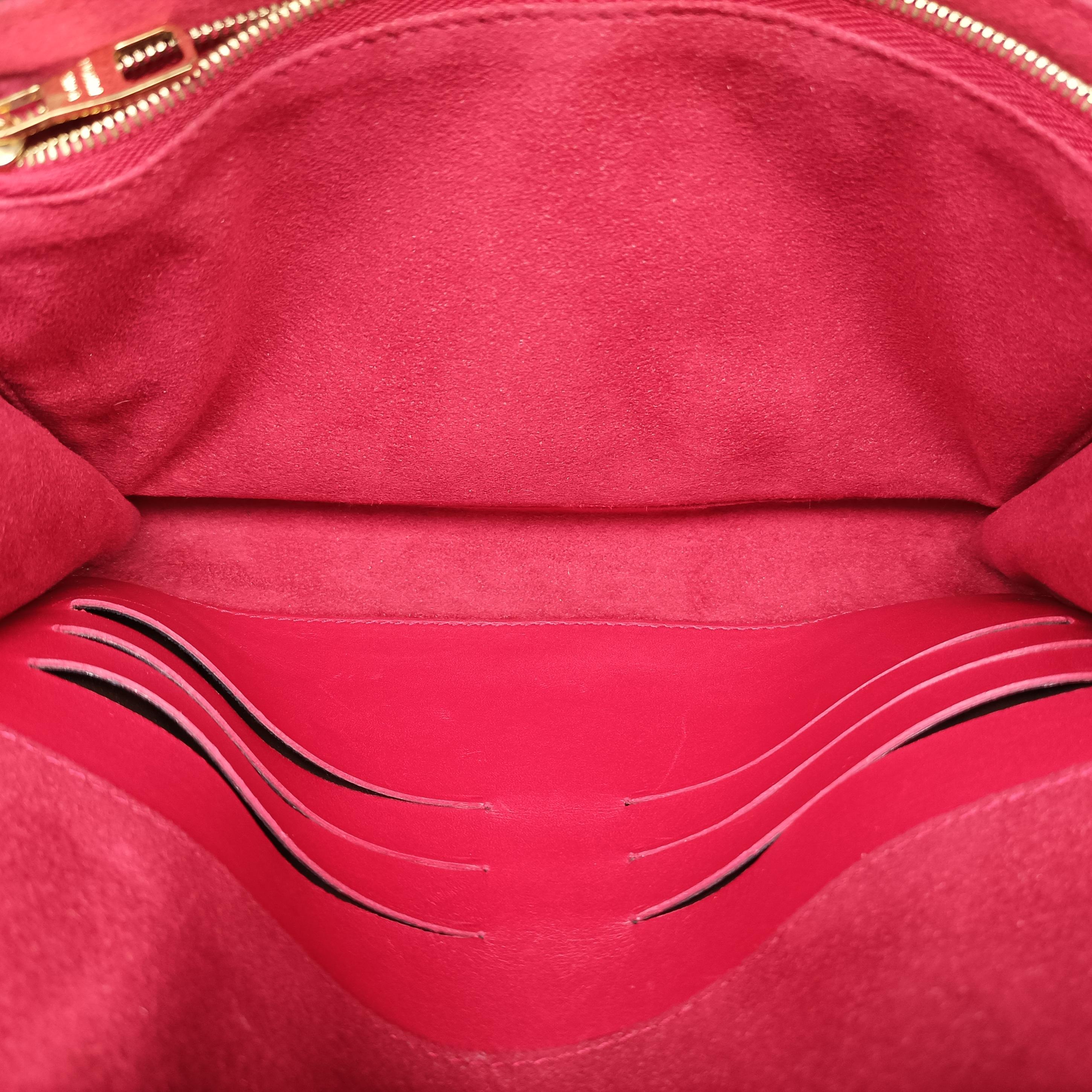 Pre-owned Louis Vuitton Pochette Louise GM Red leather M94647 shoulderbag | stylenewstar