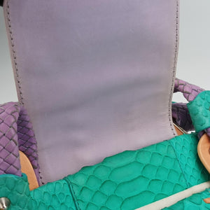 Pre-owned VERSACE Palazzo Empire Multicolour snakeskin  shoulderbag | stylenewstar