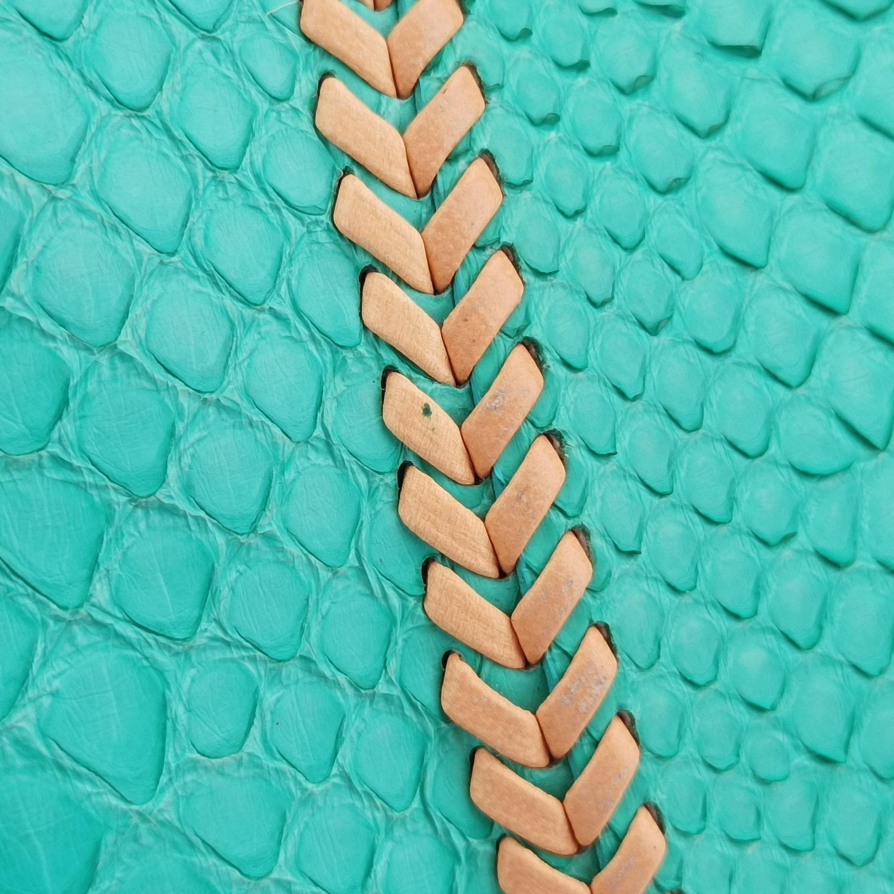 Pre-owned VERSACE Palazzo Empire Multicolour snakeskin  shoulderbag | stylenewstar