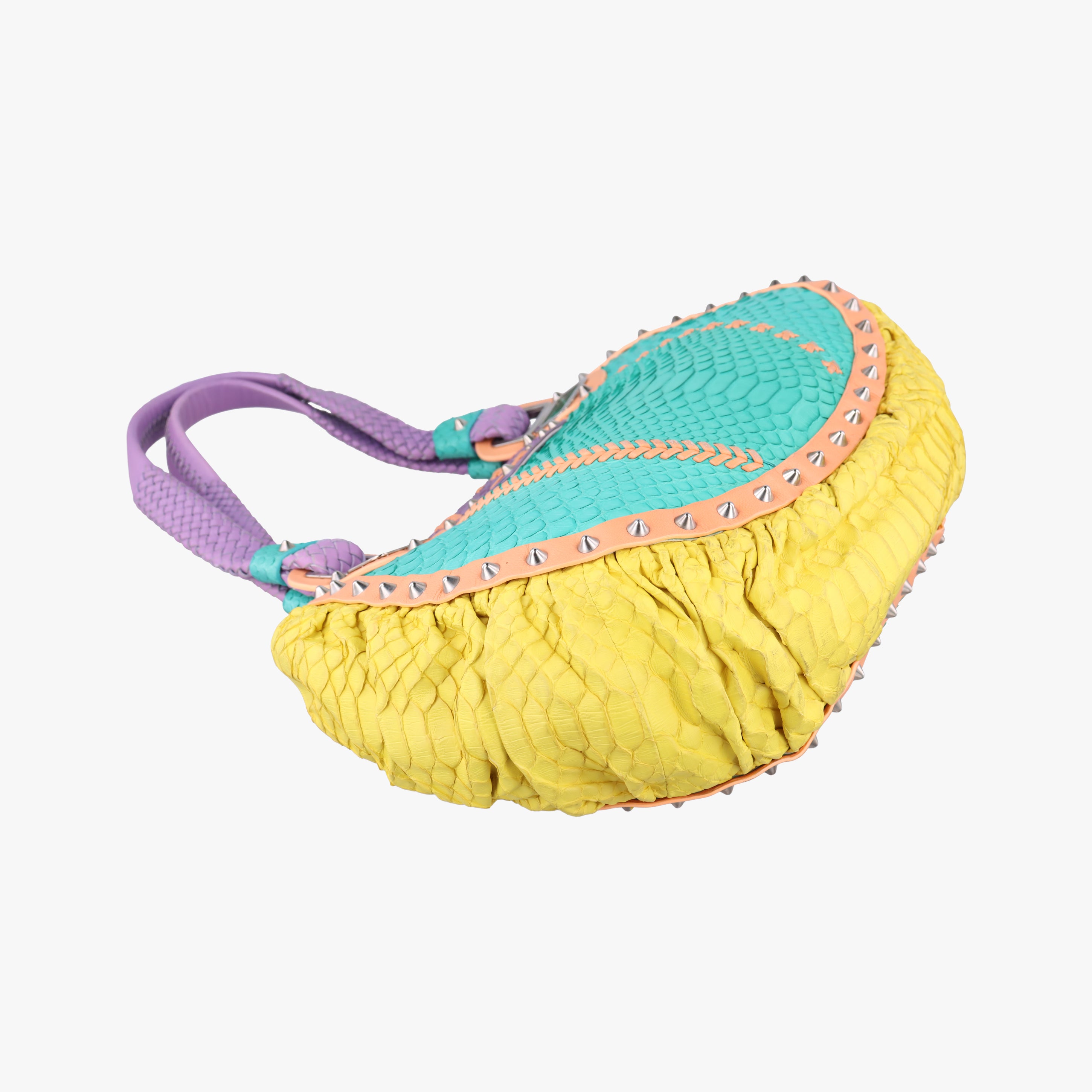 Pre-owned VERSACE Palazzo Empire Multicolour snakeskin  shoulderbag | stylenewstar