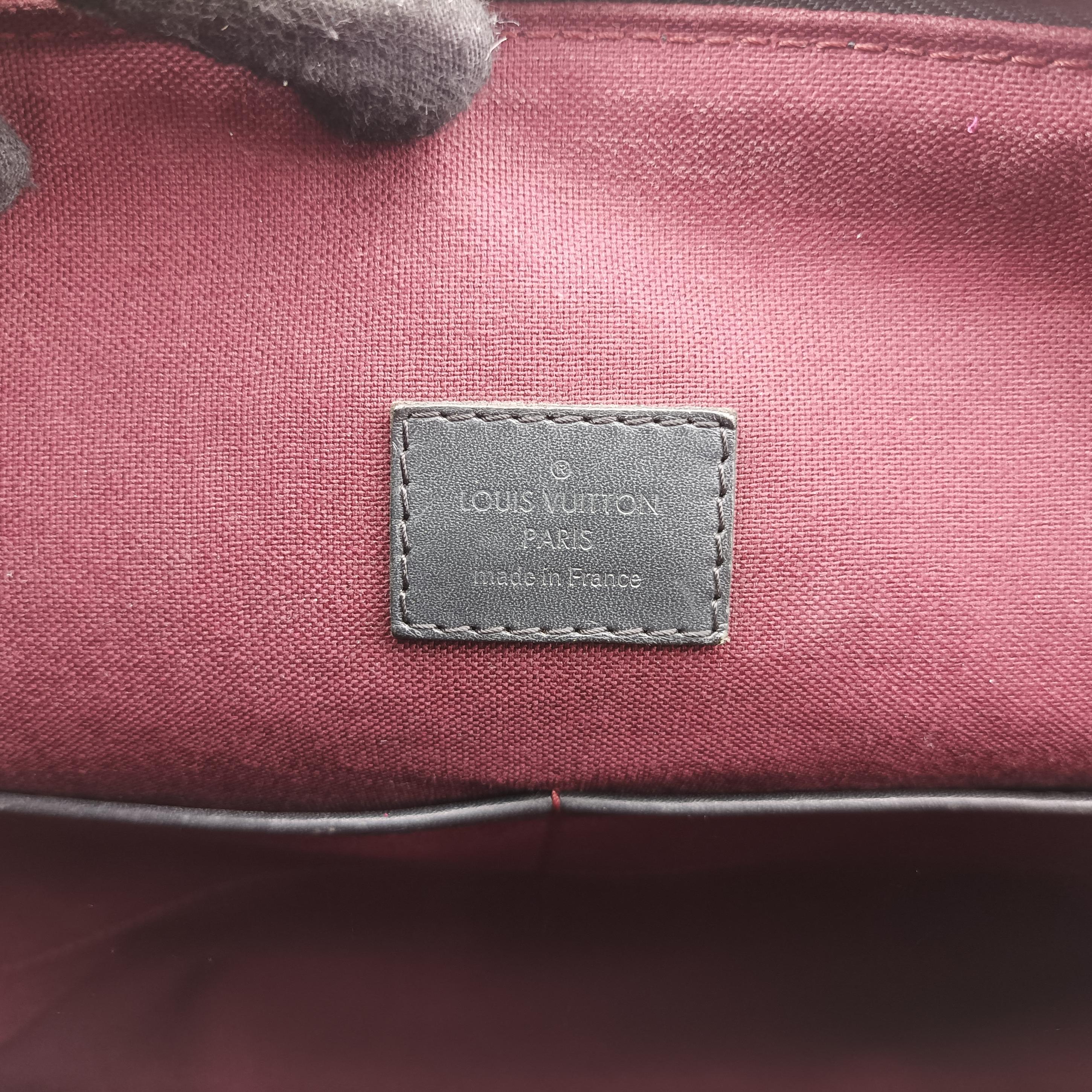 Secondhand Louis Vuitton TORRES Brown×black Monogram Macassar×calf leather M40387 shoulderbag | stylenewstar