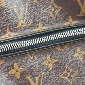 Secondhand Louis Vuitton TORRES Brown×black Monogram Macassar×calf leather M40387 shoulderbag | stylenewstar