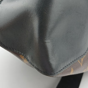 Secondhand Louis Vuitton TORRES Brown×black Monogram Macassar×calf leather M40387 shoulderbag | stylenewstar