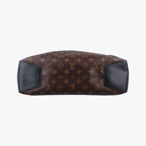 Secondhand Louis Vuitton TORRES Brown×black Monogram Macassar×calf leather M40387 shoulderbag | stylenewstar