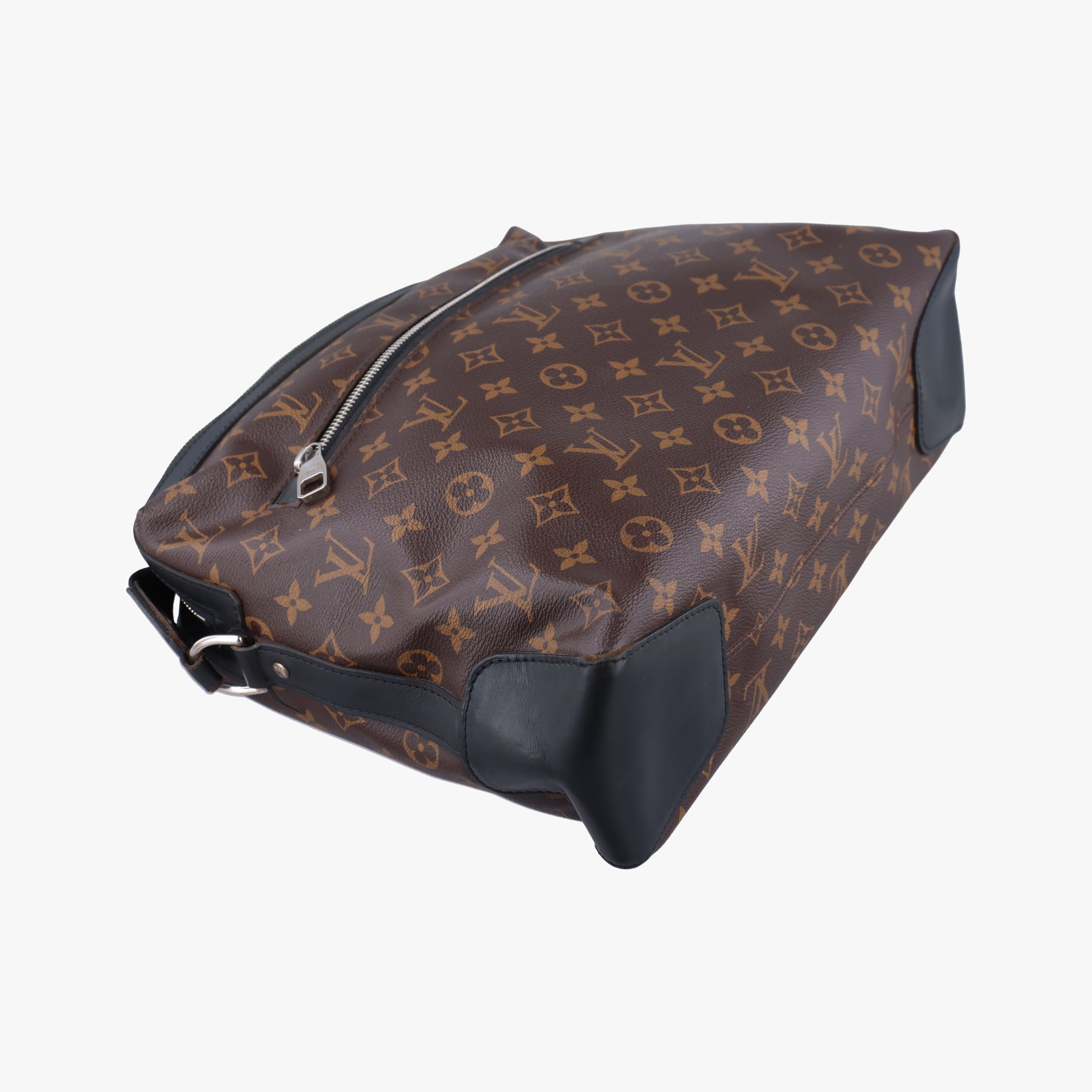 Secondhand Louis Vuitton TORRES Brown×black Monogram Macassar×calf leather M40387 shoulderbag | stylenewstar