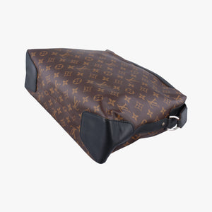 Secondhand Louis Vuitton TORRES Brown×black Monogram Macassar×calf leather M40387 shoulderbag | stylenewstar