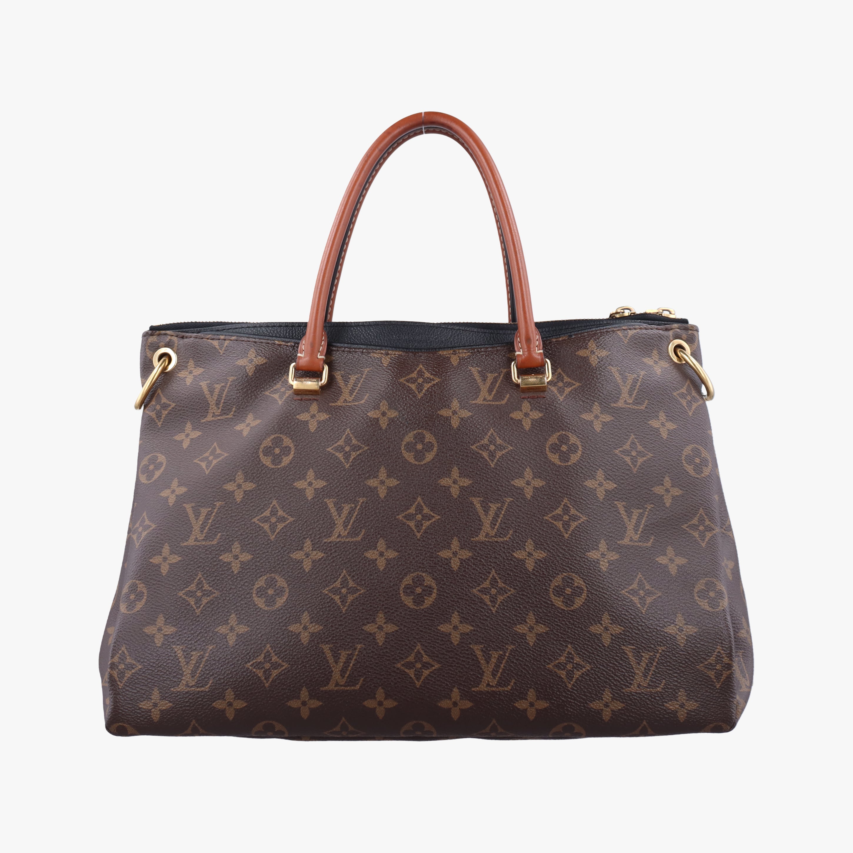 Pre-owned Louis Vuitton PALLAS Monogram/Brown Series × Noir Monogram Canvas M41064 shoulderbag | stylenewstar