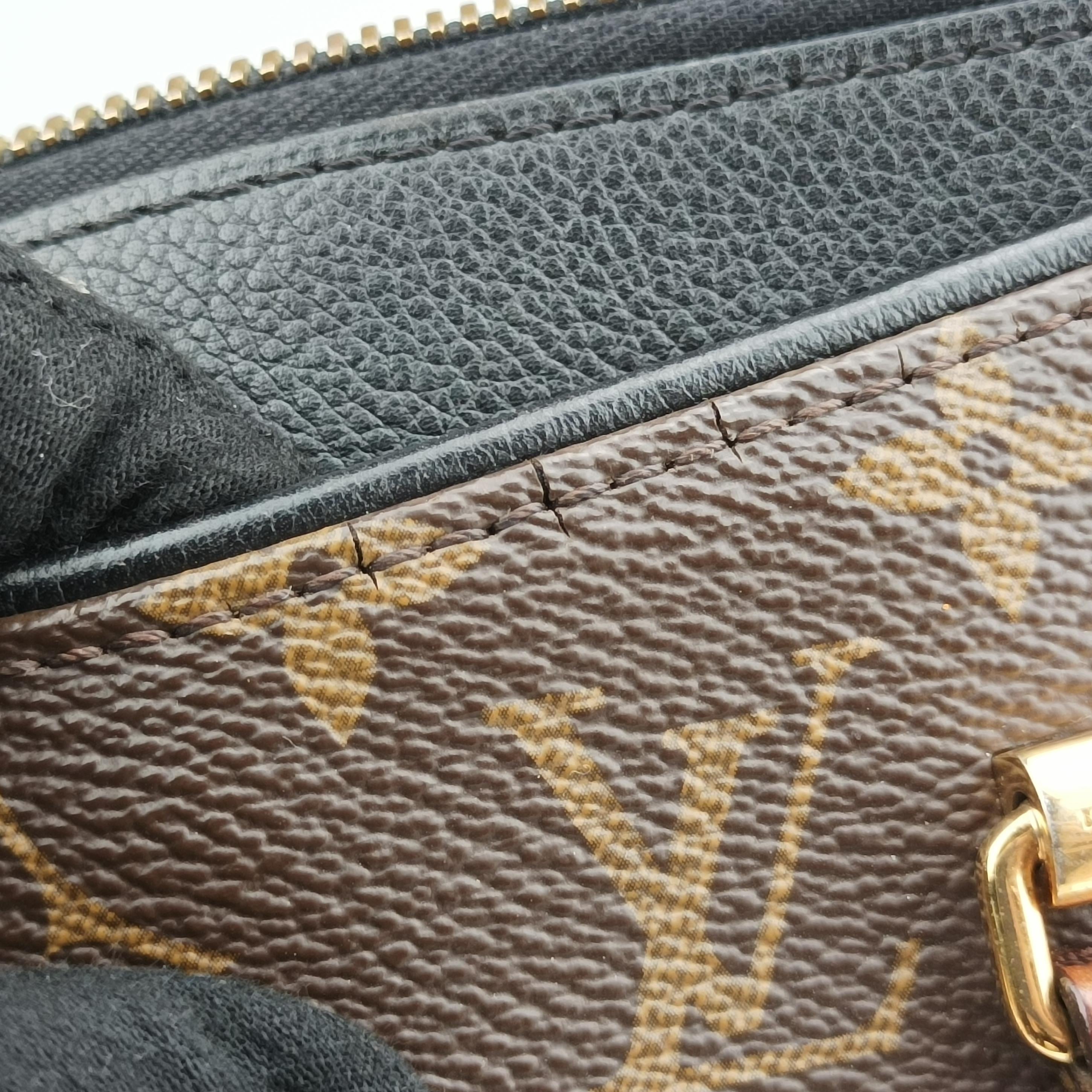 Pre-owned Louis Vuitton PALLAS Monogram/Brown Series × Noir Monogram Canvas M41064 shoulderbag | stylenewstar