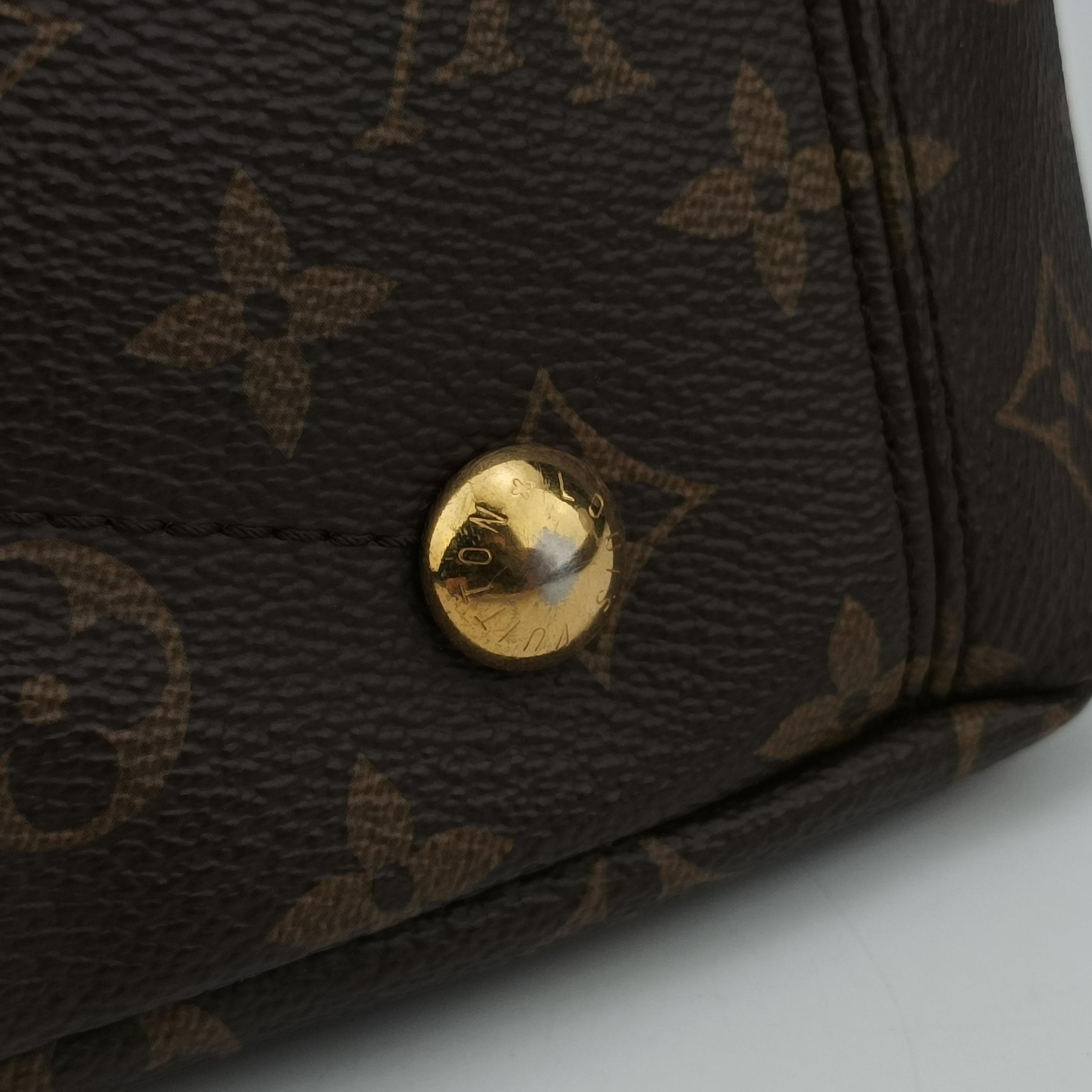 Pre-owned Louis Vuitton PALLAS Monogram/Brown Series × Noir Monogram Canvas M41064 shoulderbag | stylenewstar