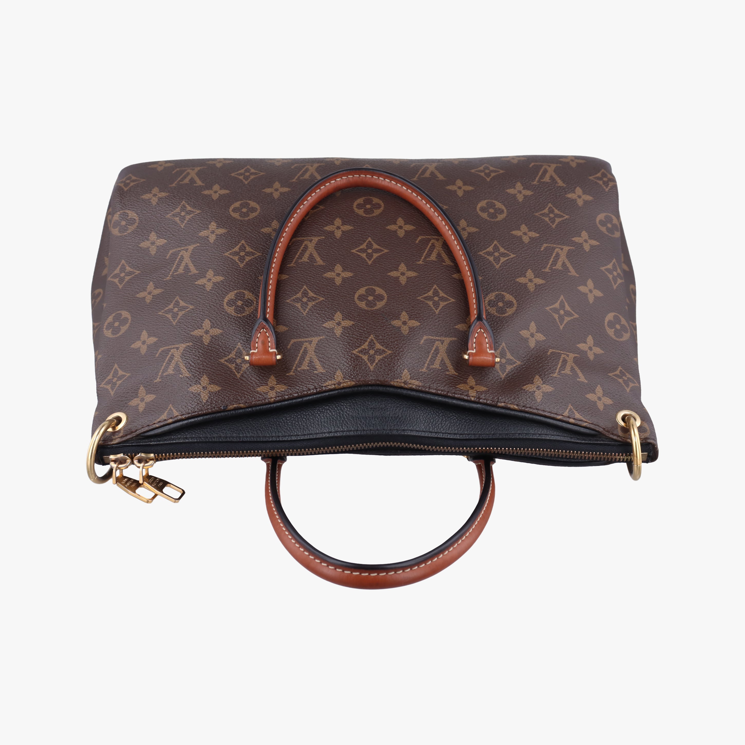Pre-owned Louis Vuitton PALLAS Monogram/Brown Series × Noir Monogram Canvas M41064 shoulderbag | stylenewstar
