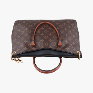 Pre-owned Louis Vuitton PALLAS Monogram/Brown Series × Noir Monogram Canvas M41064 shoulderbag | stylenewstar