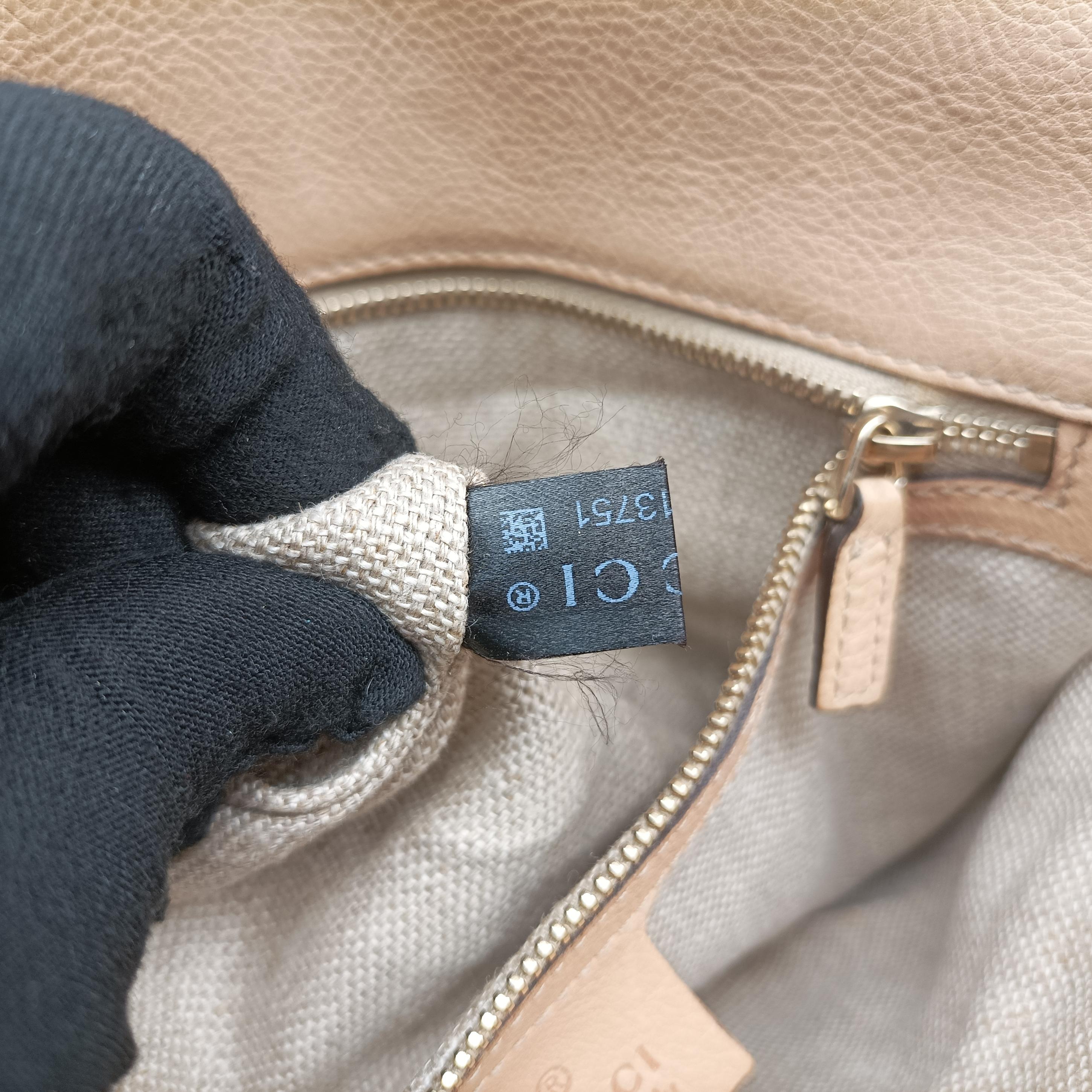 Pre-owned Gucci Marrakech Messenger Brown canvas 257024 shoulderbag | stylenewstar