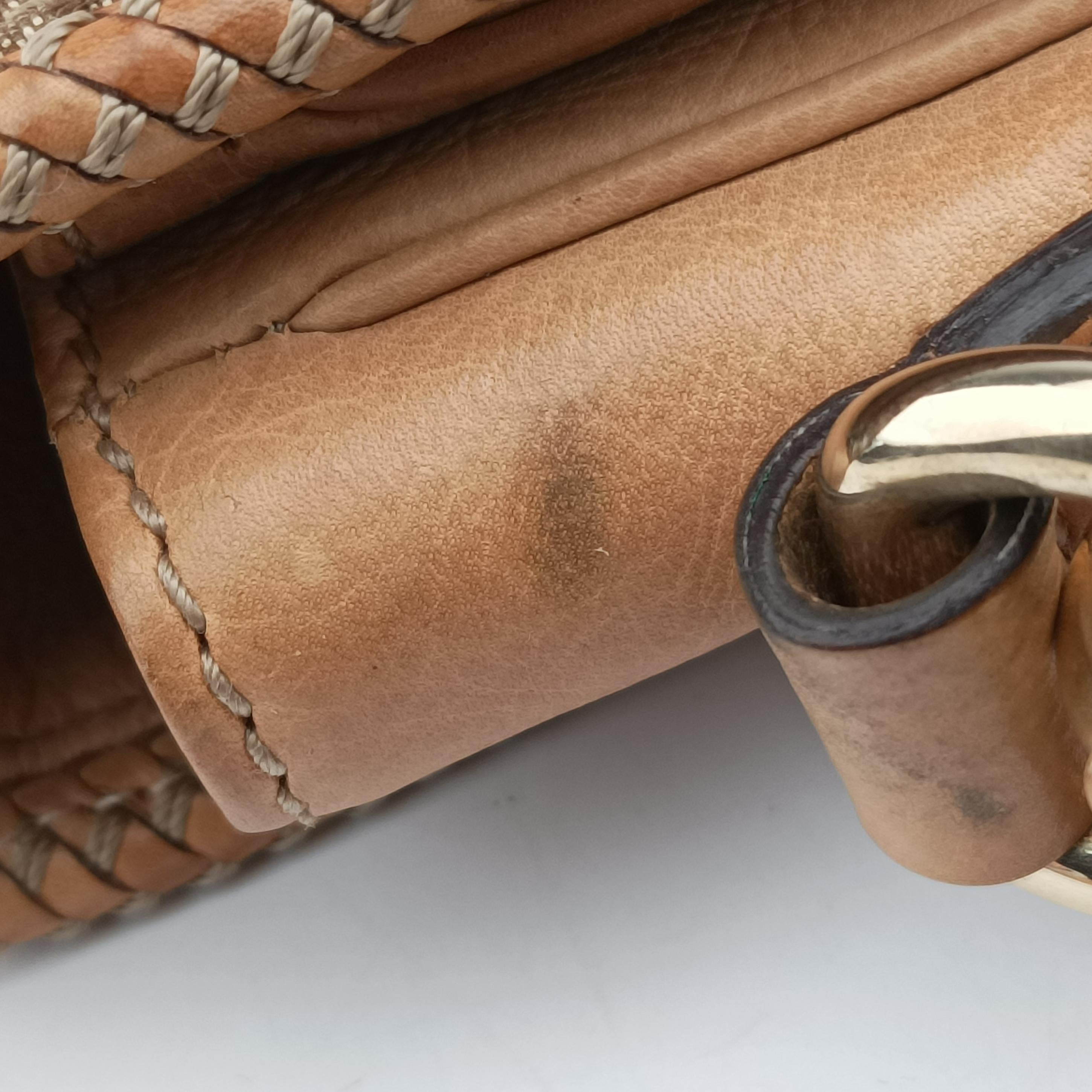 Pre-owned Gucci Marrakech Messenger Brown canvas 257024 shoulderbag | stylenewstar