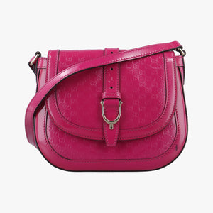 Pre-owned Gucci Nice GG Supreme Rose Patent 336749 shoulderbag | stylenewstar