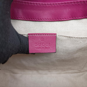 Pre-owned Gucci Nice GG Supreme Rose Patent 336749 shoulderbag | stylenewstar