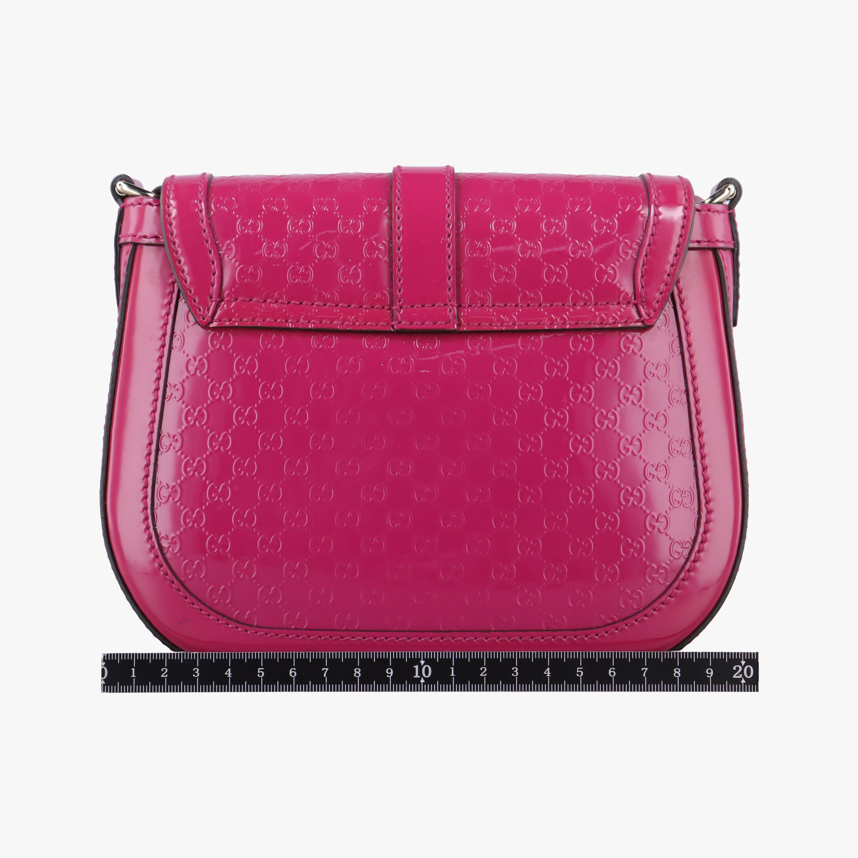 Pre-owned Gucci Nice GG Supreme Rose Patent 336749 shoulderbag | stylenewstar