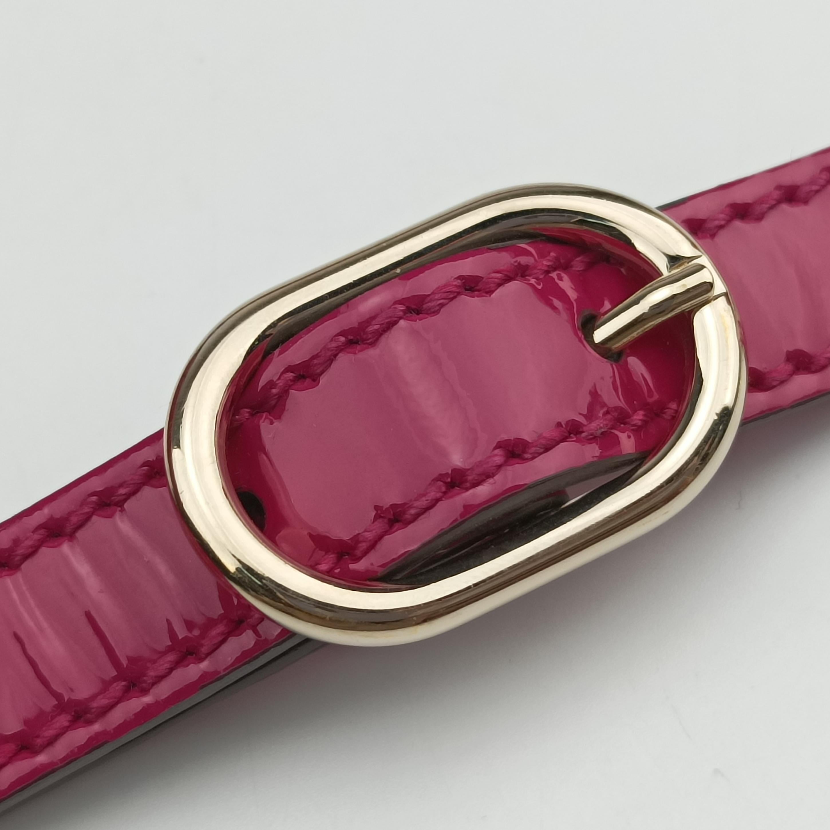 Pre-owned Gucci Nice GG Supreme Rose Patent 336749 shoulderbag | stylenewstar