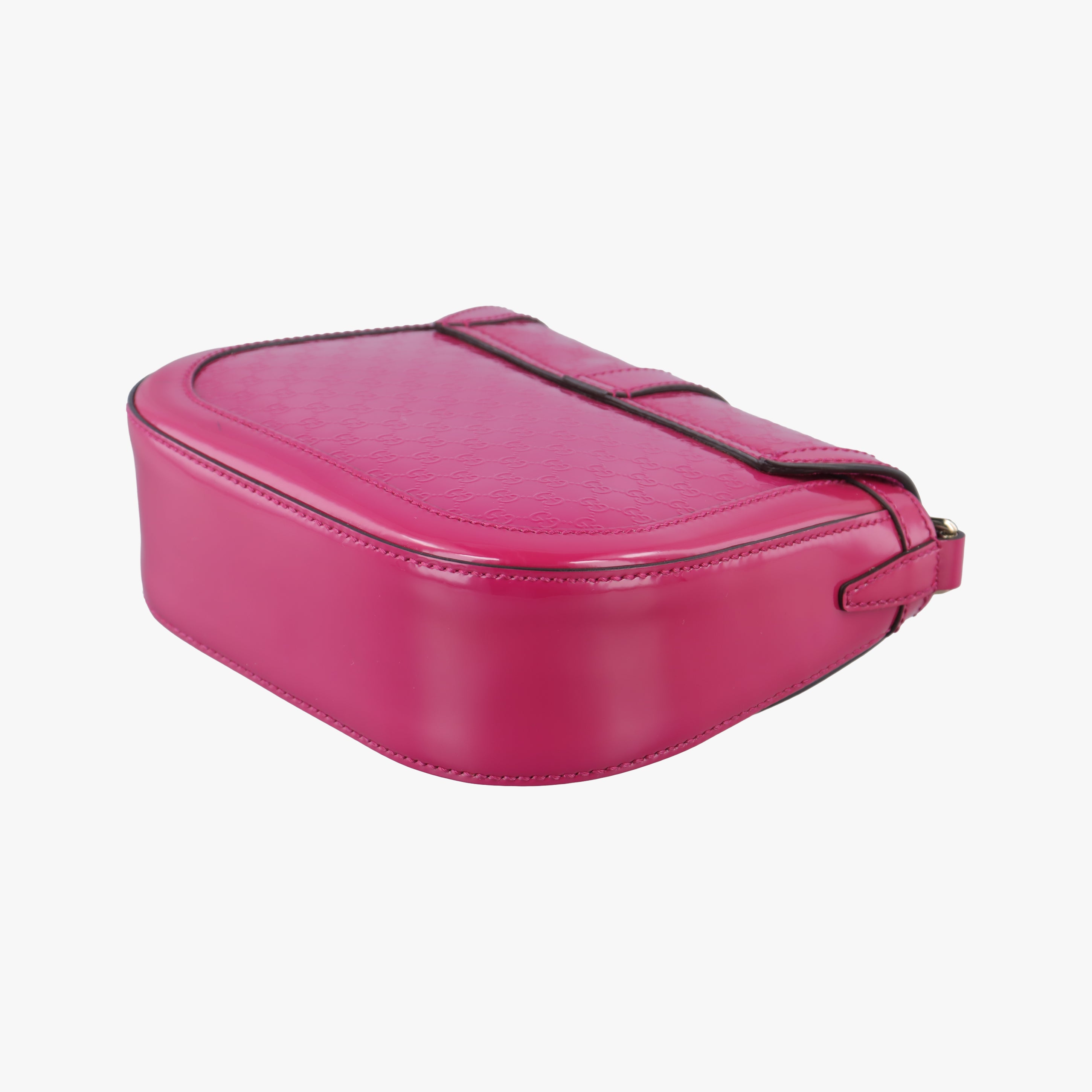 Pre-owned Gucci Nice GG Supreme Rose Patent 336749 shoulderbag | stylenewstar