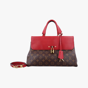 Pre-owned Louis Vuitton Vénus brown×CERISE Monogram Canvas×calf leather M41738 shoulderbag | stylenewstar
