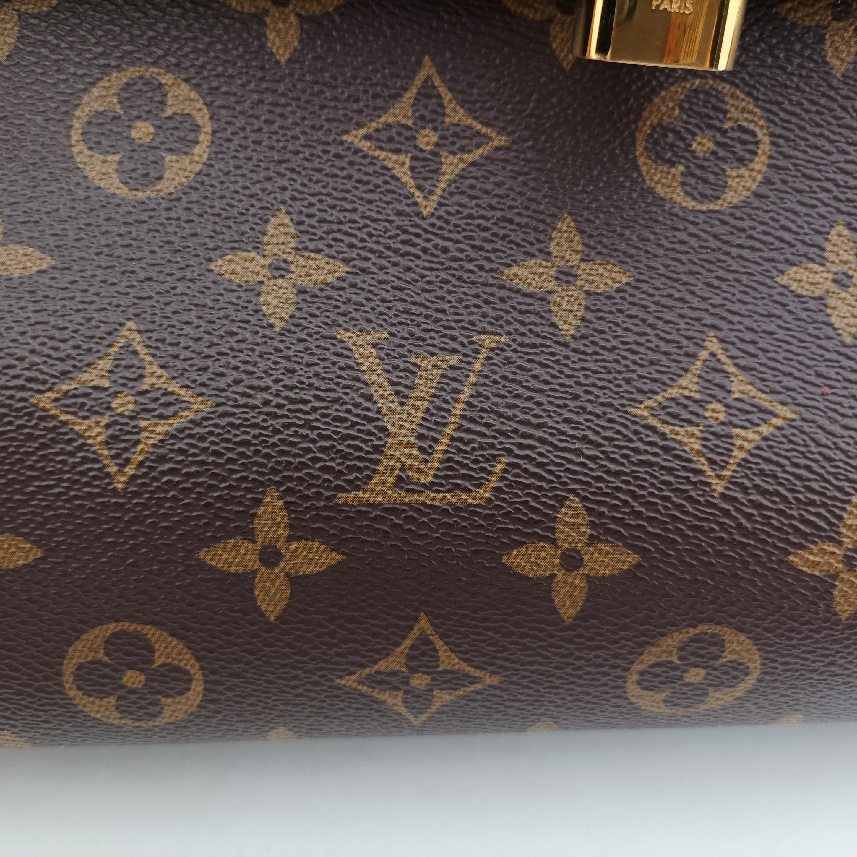 Pre-owned Louis Vuitton Vénus brown×CERISE Monogram Canvas×calf leather M41738 shoulderbag | stylenewstar