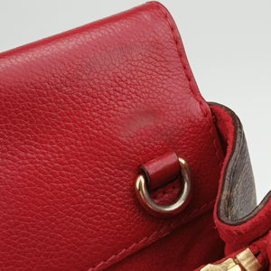 Pre-owned Louis Vuitton Vénus brown×CERISE Monogram Canvas×calf leather M41738 shoulderbag | stylenewstar