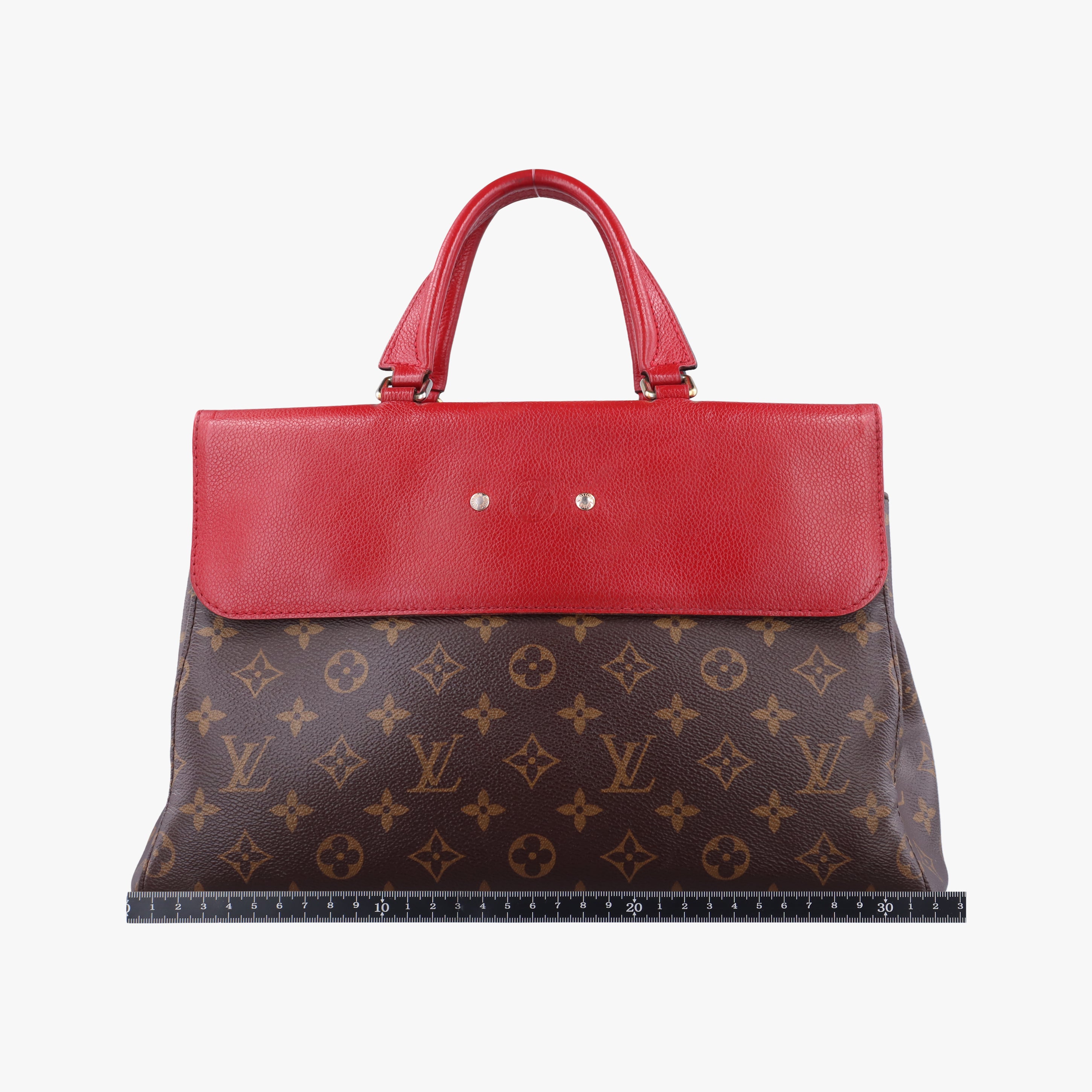 Pre-owned Louis Vuitton Vénus brown×CERISE Monogram Canvas×calf leather M41738 shoulderbag | stylenewstar