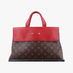 Pre-owned Louis Vuitton Vénus brown×CERISE Monogram Canvas×calf leather M41738 shoulderbag | stylenewstar