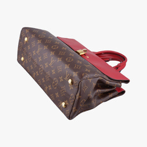 Pre-owned Louis Vuitton Vénus brown×CERISE Monogram Canvas×calf leather M41738 shoulderbag | stylenewstar