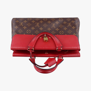 Pre-owned Louis Vuitton Vénus brown×CERISE Monogram Canvas×calf leather M41738 shoulderbag | stylenewstar