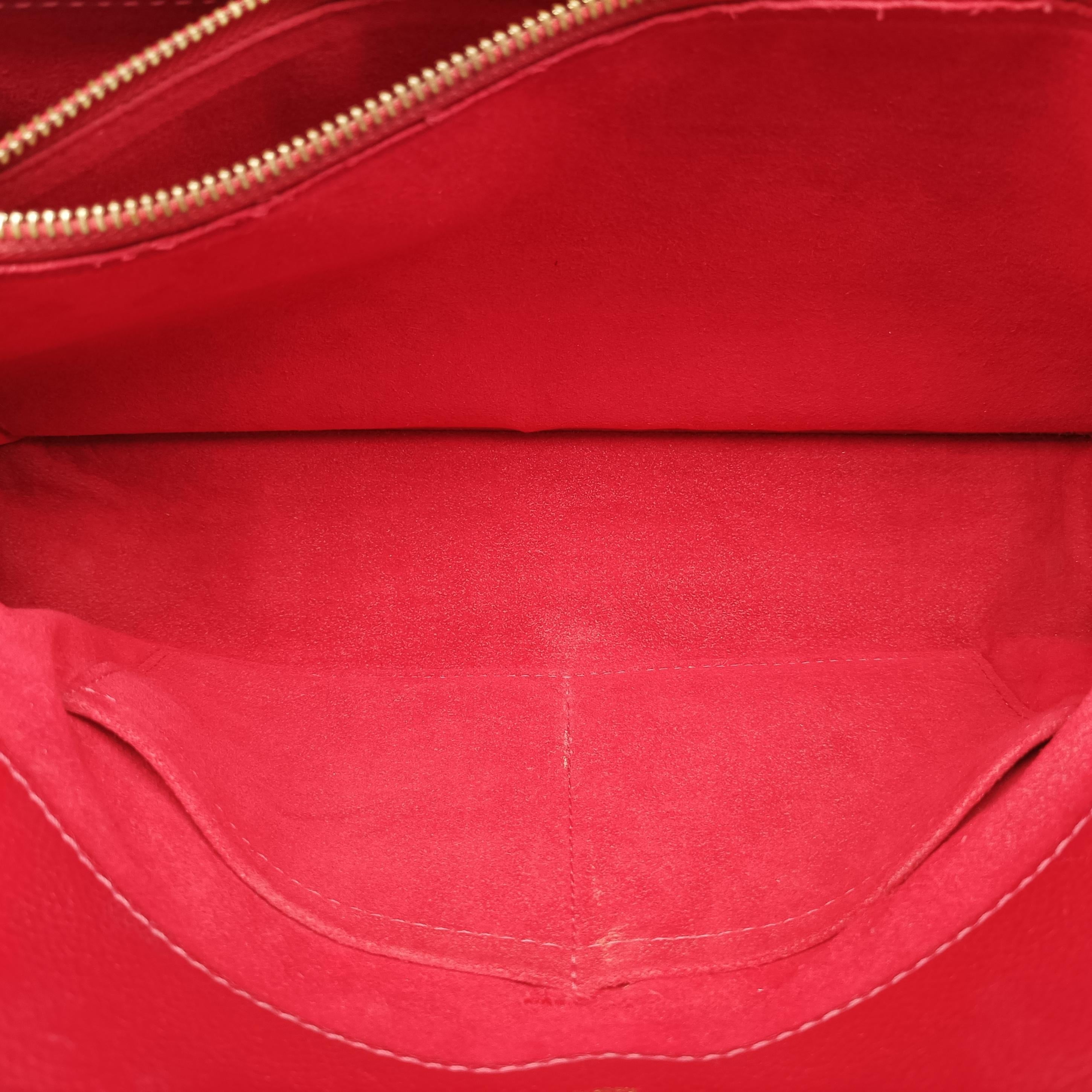 Pre-owned Louis Vuitton Vénus brown×CERISE Monogram Canvas×calf leather M41738 shoulderbag | stylenewstar