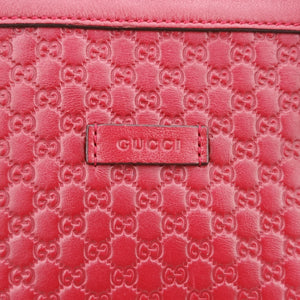 Pre-owned Gucci Microguccissima Red Leather 449655 shoulderbag | stylenewstar