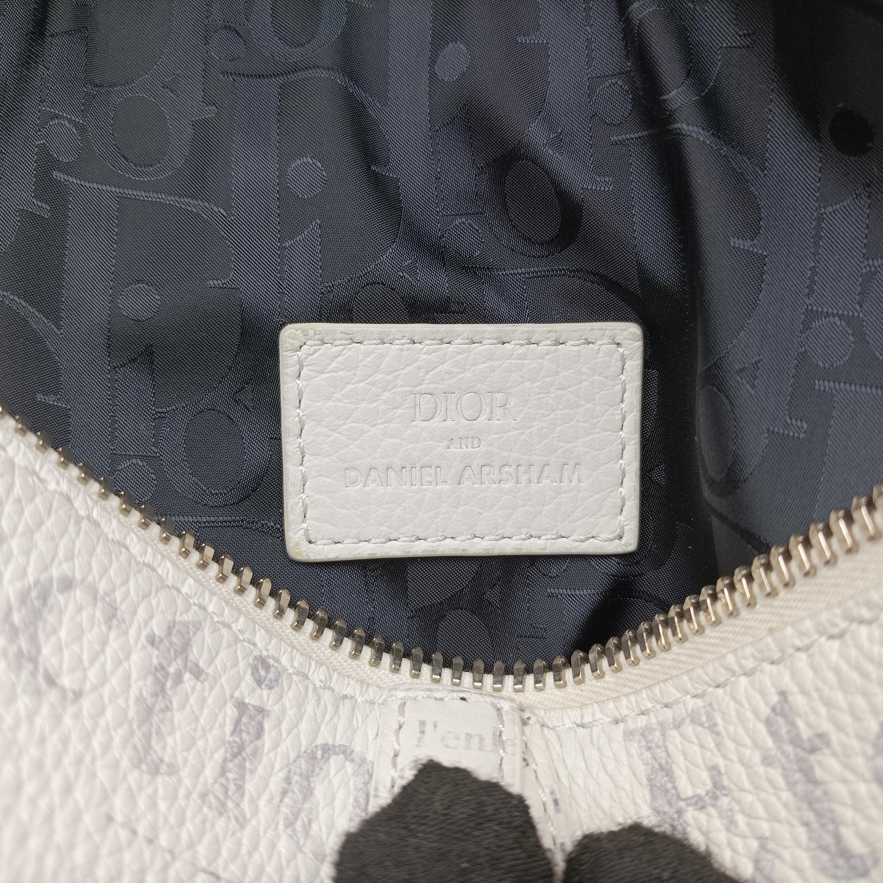 Pre-owned Christian Dior Saddle White Leather  bum bag/waist bag | stylenewstar