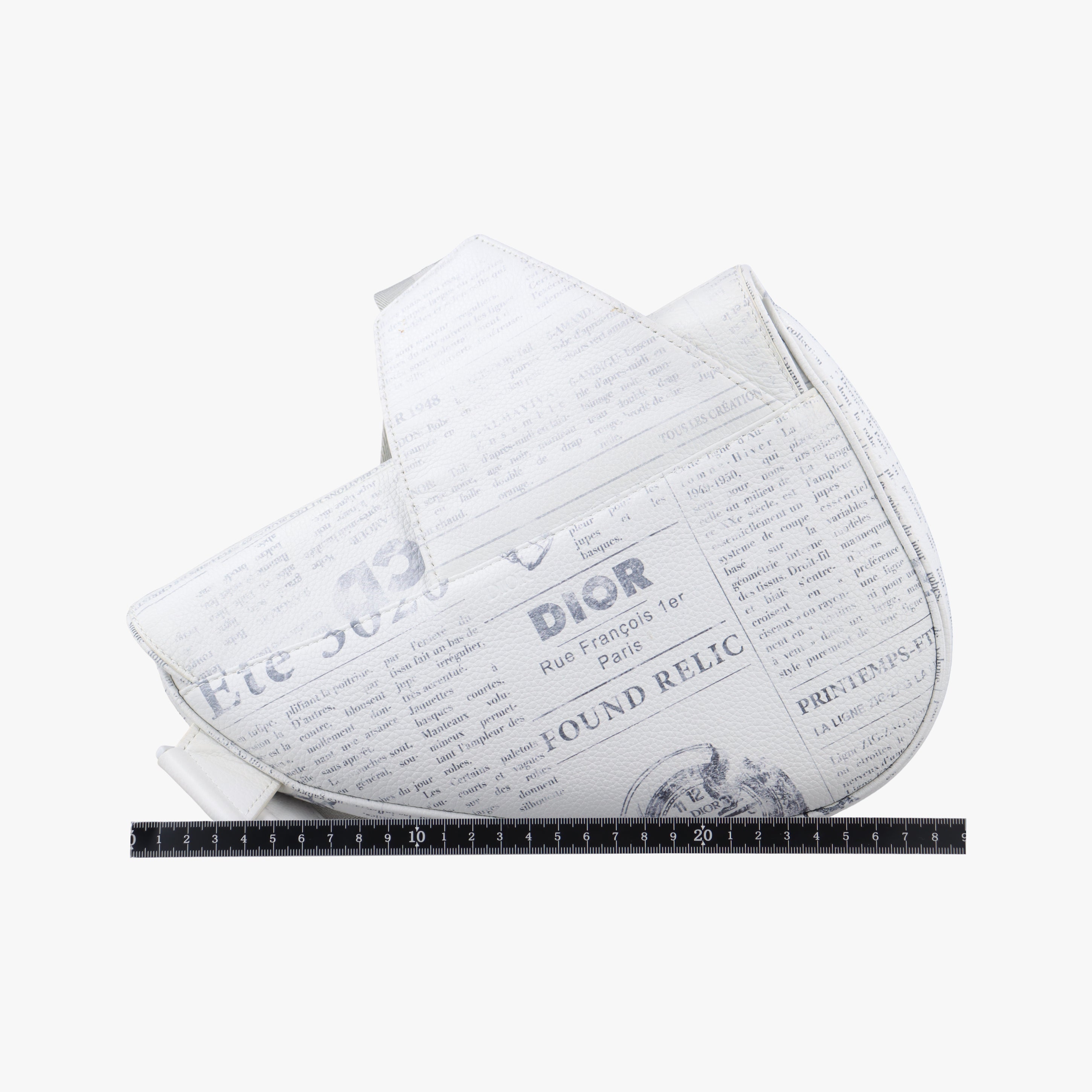 Pre-owned Christian Dior Saddle White Leather  bum bag/waist bag | stylenewstar