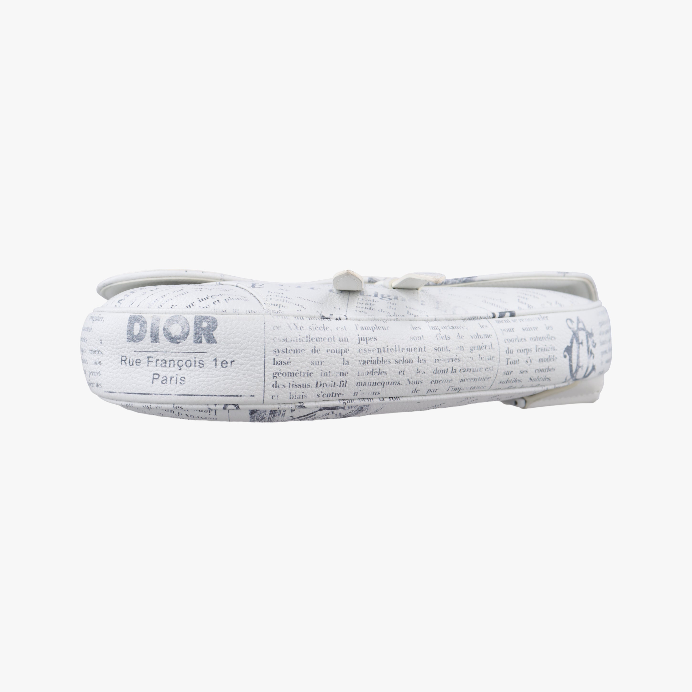 Pre-owned Christian Dior Saddle White Leather  bum bag/waist bag | stylenewstar