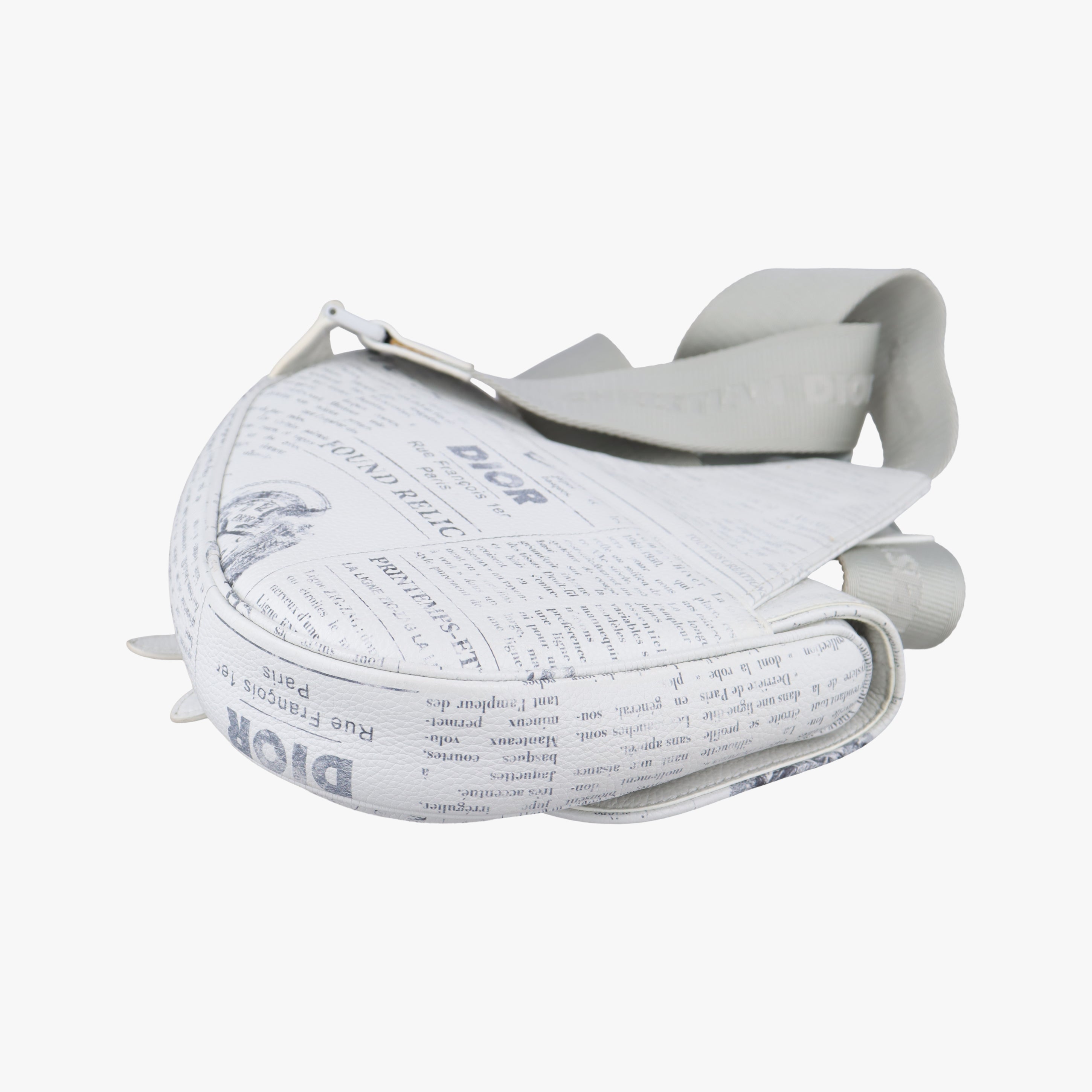 Pre-owned Christian Dior Saddle White Leather  bum bag/waist bag | stylenewstar