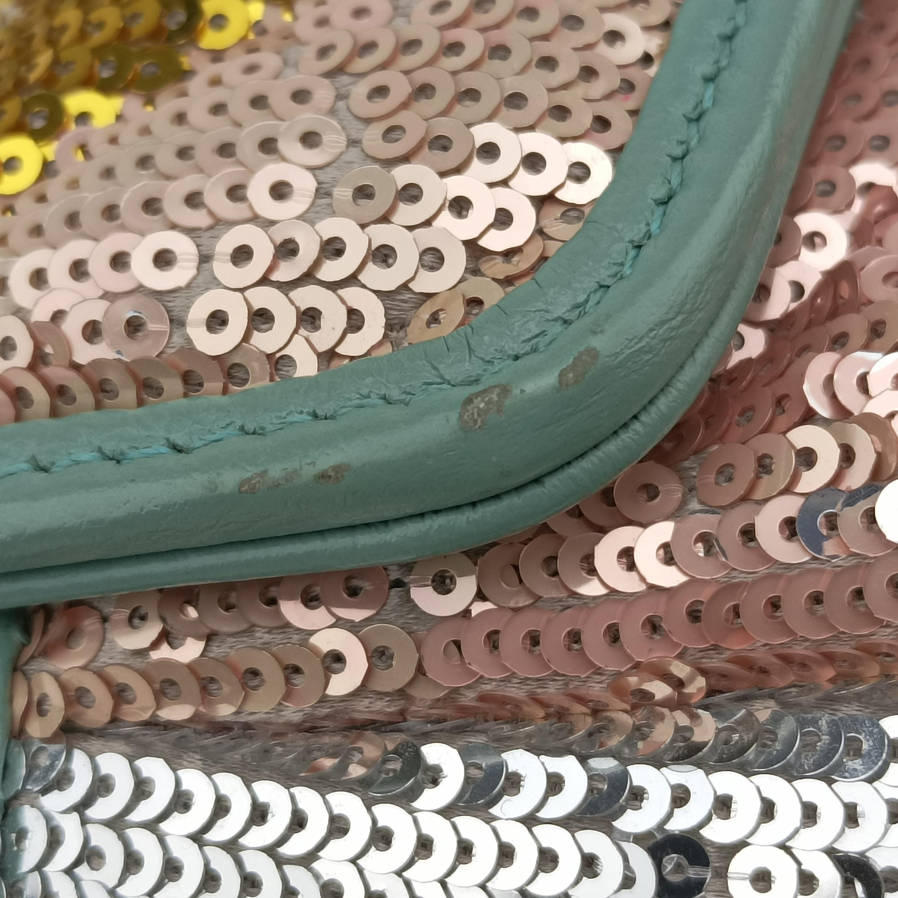 Pre-owned Gucci GG Marmont Multicolour Sequins 443497 shoulderbag | stylenewstar