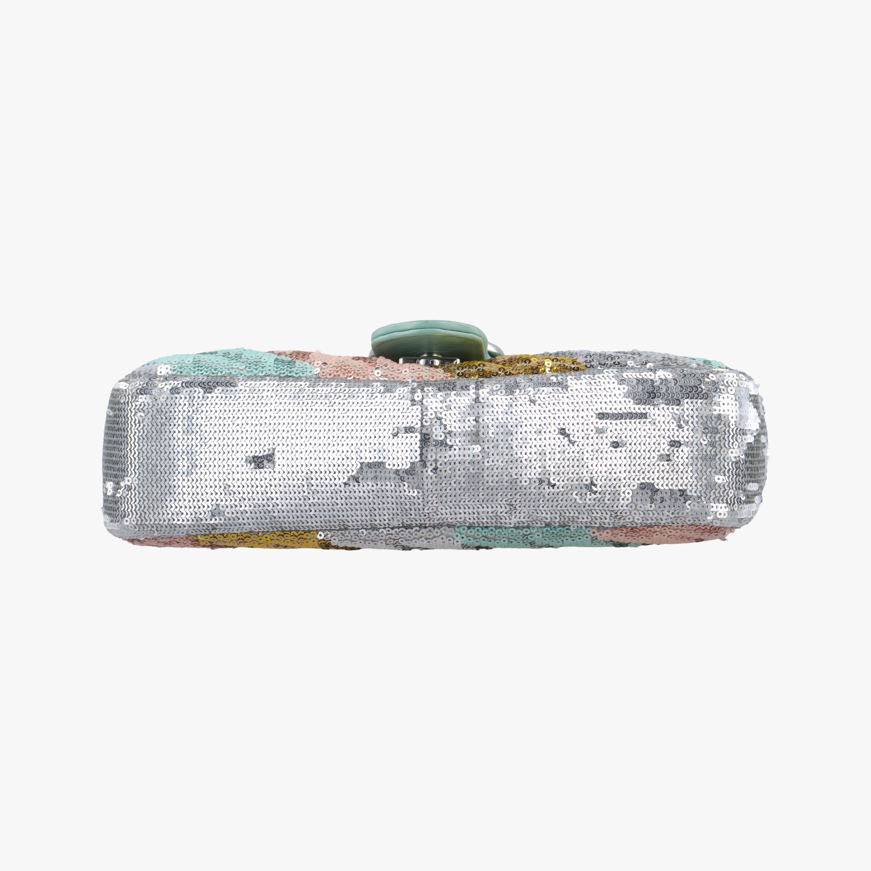 Pre-owned Gucci GG Marmont Multicolour Sequins 443497 shoulderbag | stylenewstar