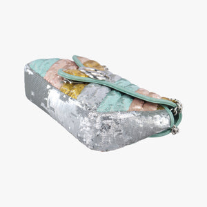 Pre-owned Gucci GG Marmont Multicolour Sequins 443497 shoulderbag | stylenewstar