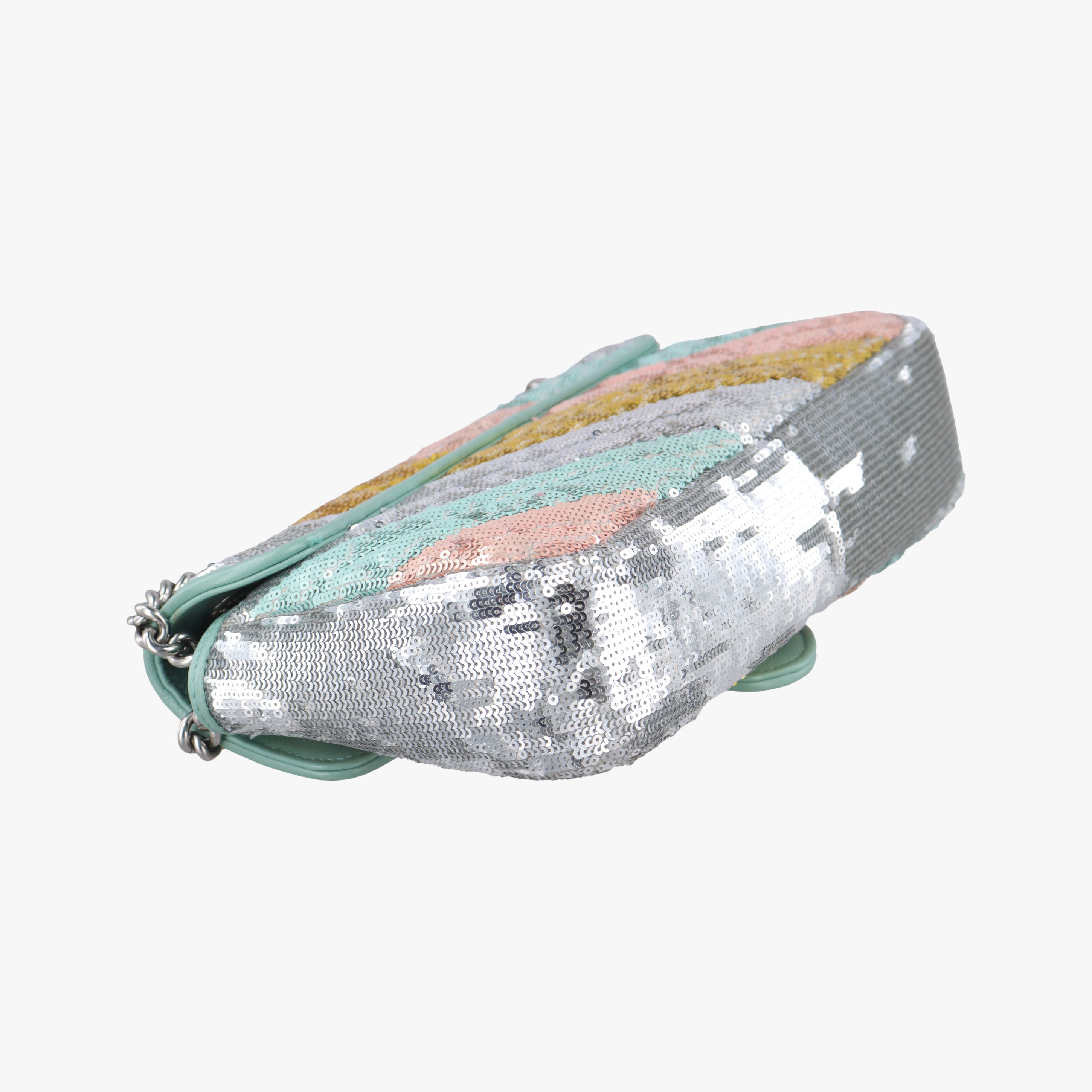 Pre-owned Gucci GG Marmont Multicolour Sequins 443497 shoulderbag | stylenewstar