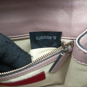 Pre-owned Valentino Rockstud Glam Lock Pink Leather  shoulderbag | stylenewstar