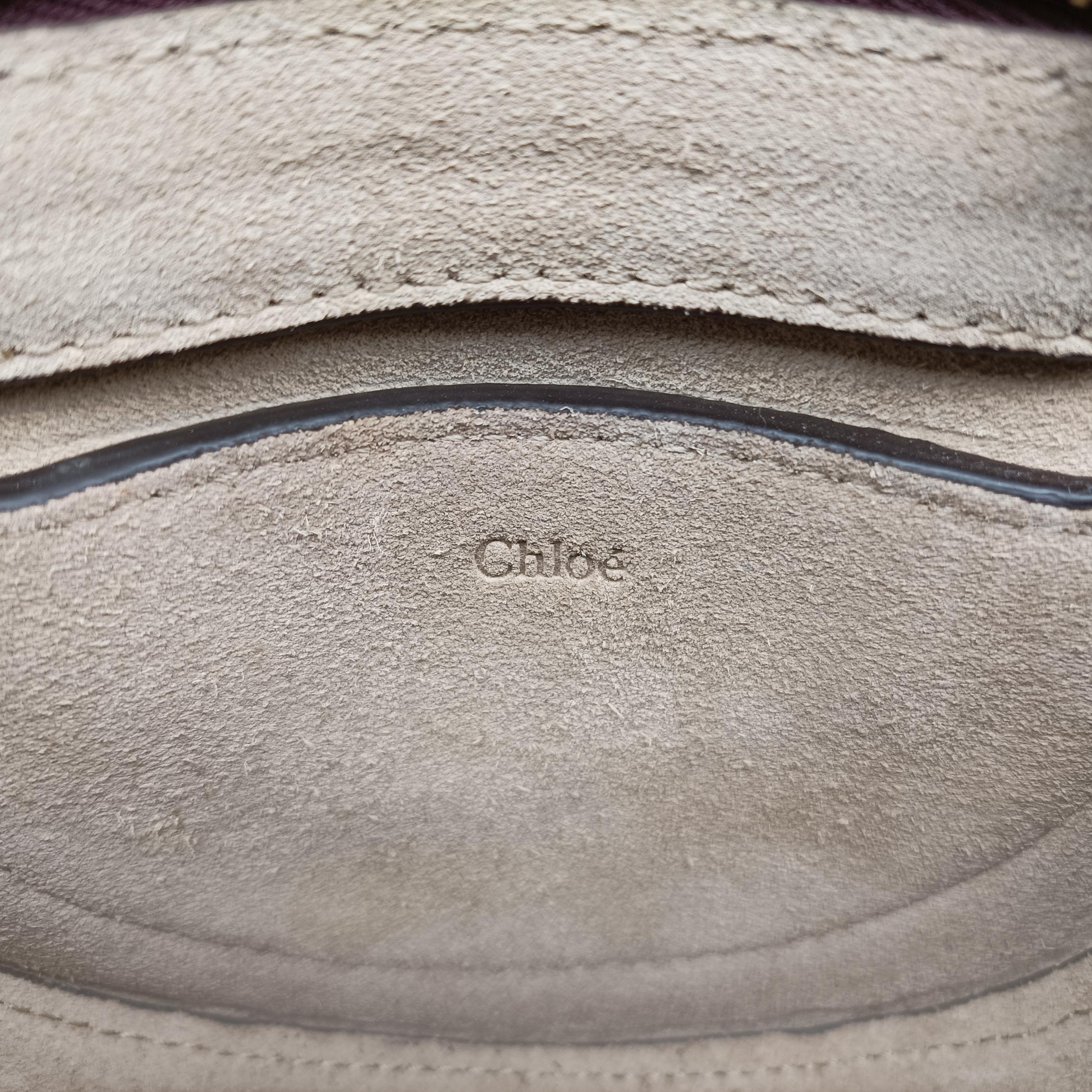 Vintage Chloe Small Pixie Round Top Purple Leather x Suede  shoulderbag | stylenewstar