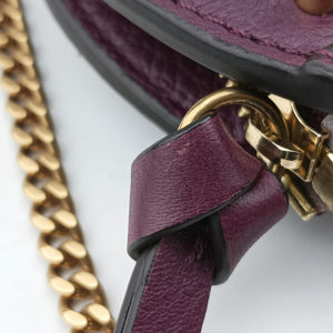 Vintage Chloe Small Pixie Round Top Purple Leather x Suede  shoulderbag | stylenewstar