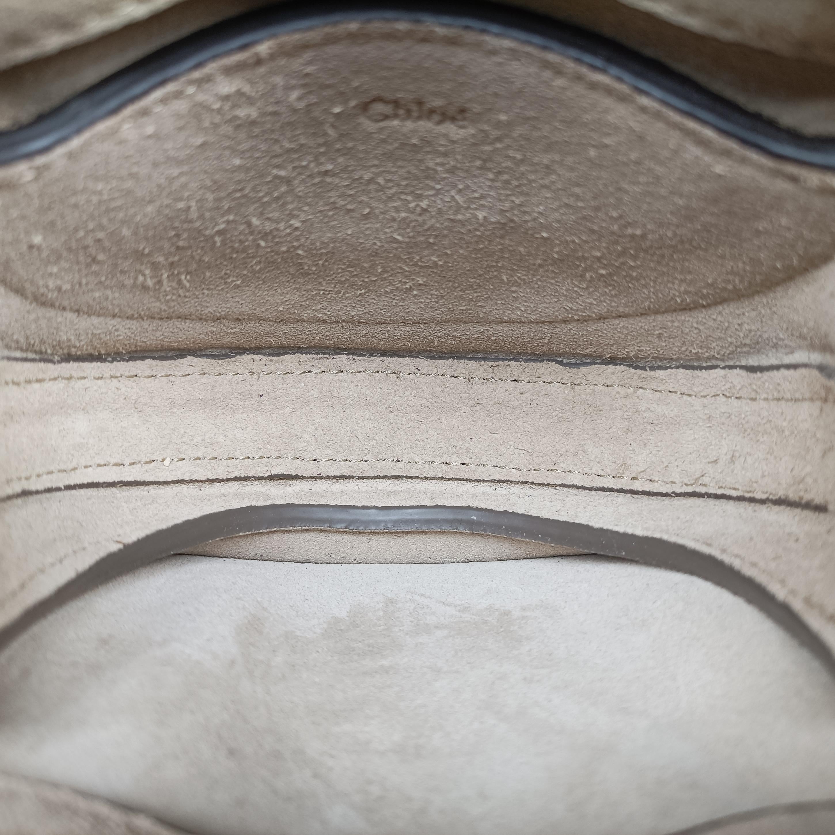 Vintage Chloe Small Pixie Round Top Purple Leather x Suede  shoulderbag | stylenewstar