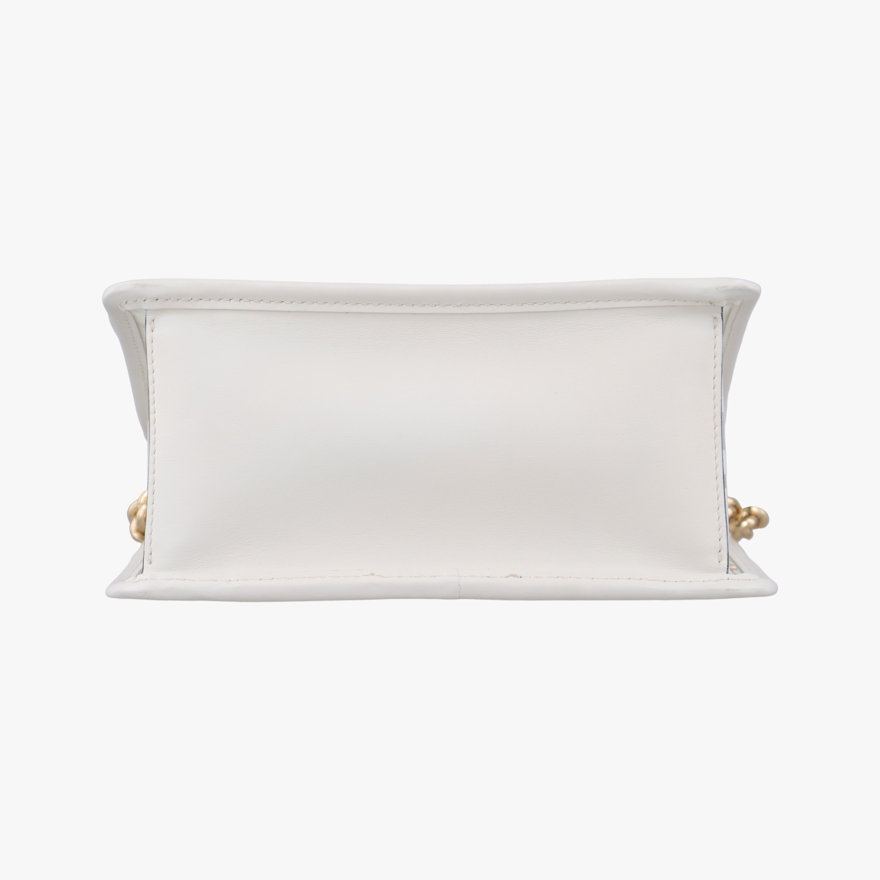 Pre-owned Fendi KAN I F White PVC coated canvas 8BT286 shoulderbag | stylenewstar