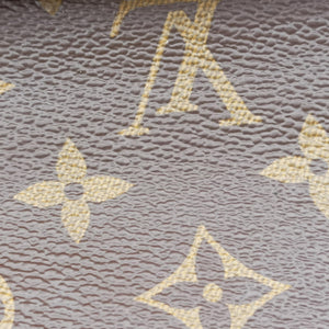 Pre-owned Louis Vuitton SAINT PLACIDE brown×CERISE Monogram Canvas×calf leather M43713 shoulderbag | stylenewstar