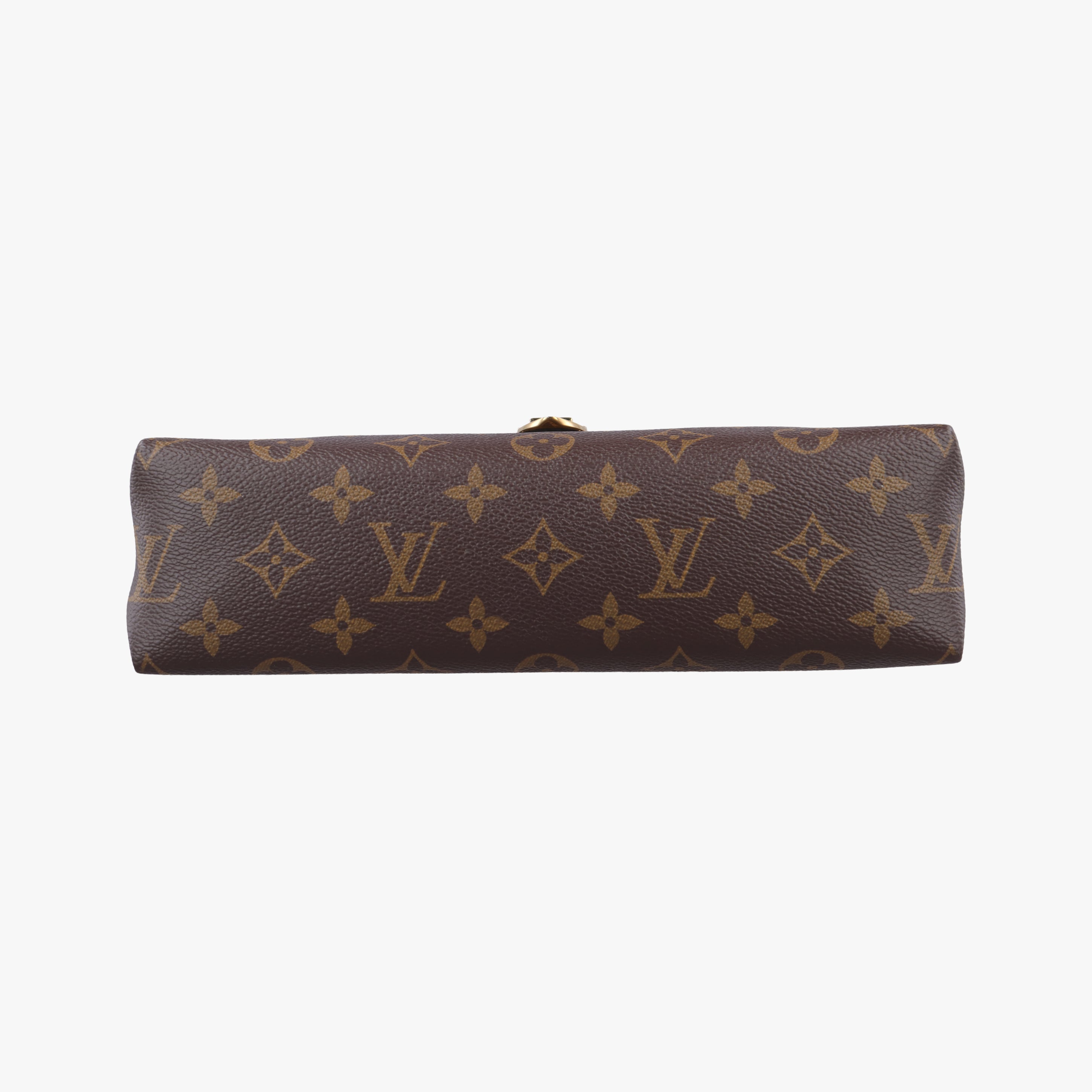 Pre-owned Louis Vuitton SAINT PLACIDE brown×CERISE Monogram Canvas×calf leather M43713 shoulderbag | stylenewstar