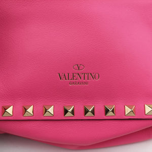 Pre-owned Valentino Rockstud Rose Leather  shoulderbag | stylenewstar